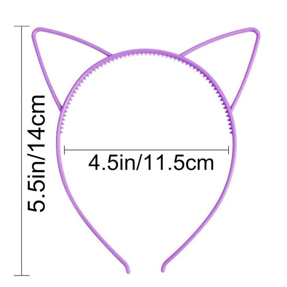 Plastic Cat Ears Headbands Party Favors Halloween Accessories for Women main image 6